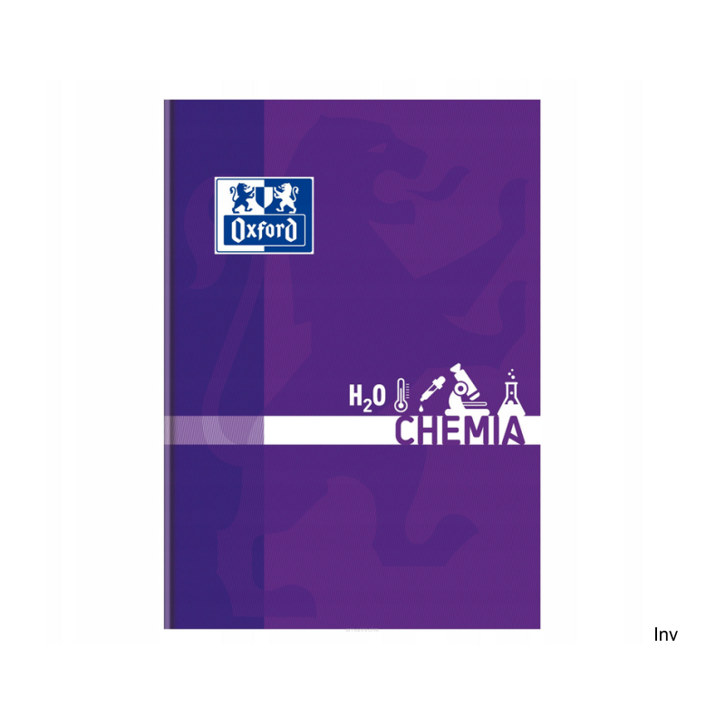 Brulion chemia A5 80 kartek 90g kratka z marginesem Oxford