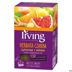 Herbata czarna IRVING cytrusowa z imbirem 20 torebek 1,5g