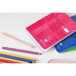 Zeszyt A5 Clairefontaine, gładki, 60 kartek, papier 90g, mix kolorów