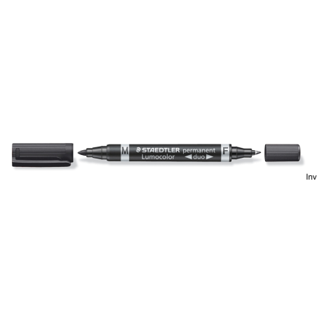 Marker wodoodporny Staedtler LUMOCOLOR DUO czarny 348-9, 10 sztuk