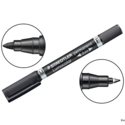 Marker wodoodporny Staedtler LUMOCOLOR DUO czarny 348-9, 10 sztuk