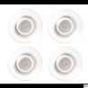Magnesy do tablic szklanych Nobo, transparentne, 32 mm, 4 sztuki