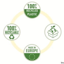 Koszulka groszkowa A4 100 mic. 50 sztuk Recycled Premium PP Esselte