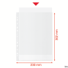 Koszulka groszkowa A4 100 mic. 50 sztuk Recycled Premium PP Esselte