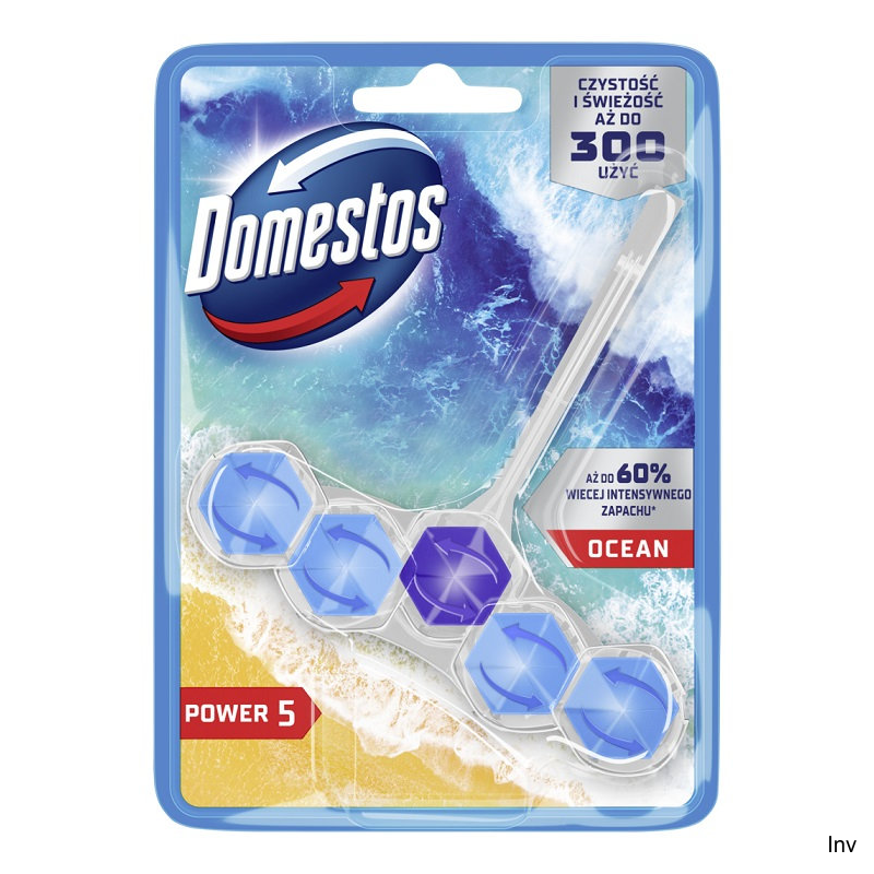Domestos Kostka toaletowa Power 5 Ocean 9x55g