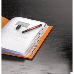 Edding Foliopis czarny 0,6 mm z okrągłą końcówką do folii prezentacyjnych