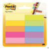 Zakładki indeksujące Post-It 12,7x44,4mm, mix kolorów, 10x50 sztuk, papier, 3M