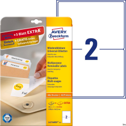 Etykiety uniwersalne Avery...