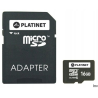 Karta pamięci Micro SDHC 16GB Class 10 z adapterem SD Platinet PMMSD1610