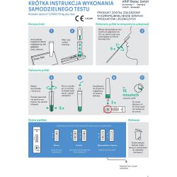 Test antygenowy COVID-19 wymazowy z nosa Aripa Biotec 1 sztuka, czułość 99,3%