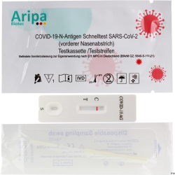 Test antygenowy COVID-19 wymazowy z nosa Aripa Biotec 1 sztuka, czułość 99,3%