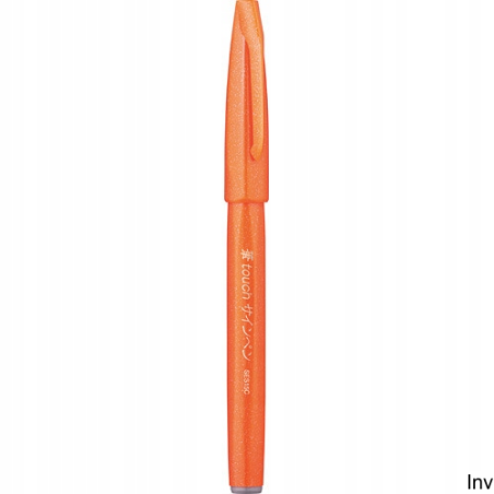Pisak pędzelkowy do kaligrafii pomarańczowy 5 mm Pentel Touch Brush Pen