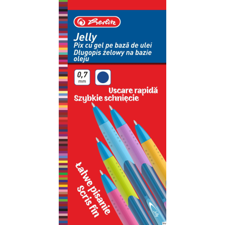 Długopis żelowy Herlitz Jelly 0,7 mm niebieski 9476500