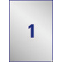 Etykiety znamionowe Avery Zweckform L6013-20 srebrne 210 x 297 mm, 20 arkuszy, poliestrowe