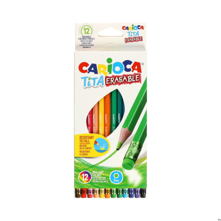 Kredki ołówkowe Carioca 12 kolorów FRIENDS ECO 170-2302