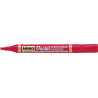 Marker permanentny PENTEL N860 czerwony ścięta końcówka 1,2-4,5 mm do wszystkich powierzchni