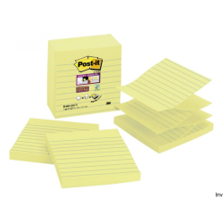 Post-It 3M Karteczki samoprzylepne Super Sticky Z-Notes XL 101x101mm, żółte, 5x90 sztuk