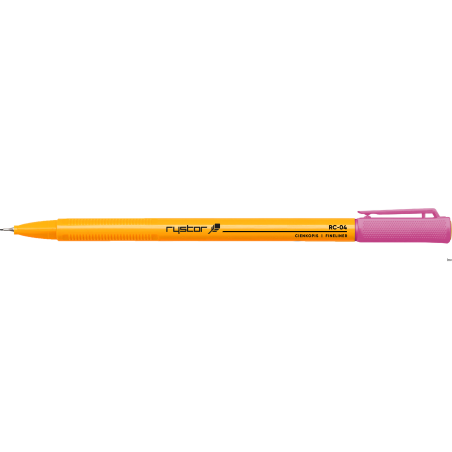 Cienkopis Rystor RC-04 magenta 0,4 mm z metalową końcówką i wentylowaną skuwką