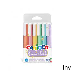 Zakreślacz pastelowy Carioca 6 kolorów 160-2224