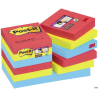 Post-It 3M Bloczek samoprzylepny Super Sticky 47,6x47,6mm, mix kolorów, 12x90 sztuk