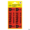 Etykiety informacyjne UWAGA SZKŁO 119 x 38 mm czerwony odblaskowy 10 sztuk Avery Zweckform