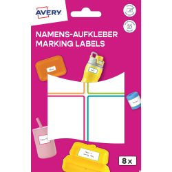 Avery Zweckform Naklejki do oznaczania 48 x 70 mm, 8 sztuk, kolorowe ramki