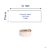 Etykiety uniwersalne Avery Zweckform 19x51 mm, 500 sztuk, białe, usuwalne do termodruku