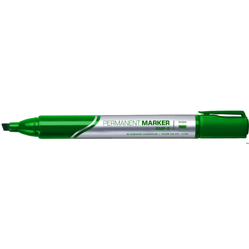 Marker permanentny Rystor RSP-0121/D zielony, 2 mm, wodoodporny, opakowanie 10 sztuk