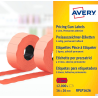 Etykiety cenowe Avery Zweckform RPLP1626 16x26 mm, czerwone, 1200 etykiet w rolce, 10 rolek