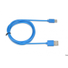 Kabel USB 2w1 Typ C 1m 2A niebieski Ibox IKUMTCB do transferu danych i zasilania