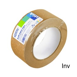 Taśma pakowa papierowa brązowa 48mm x 50m, klej kauczukowy, biodegradowalna, GRAND