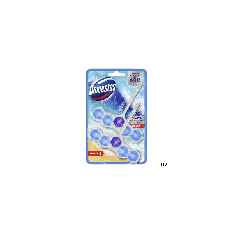 Domestos Zawieszka do toalety POWER5 DUO OCEAN 5x2x55g