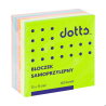 Kostka samoprzylepna Dotts 75x75 mm, 400 kartek, tęczowa