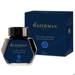 Atrament niebieski Waterman 50 ml do piór wiecznych