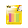 Znaczniki Post-It 3M, papier, 12,7x44,4 mm, 4x50 sztuk, mix kolorów neonowych