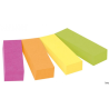 Znaczniki Post-It 3M, papier, 12,7x44,4 mm, 4x50 sztuk, mix kolorów neonowych