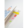 Znaczniki Post-It 3M, papier, 12,7x44,4 mm, 4x50 sztuk, mix kolorów neonowych