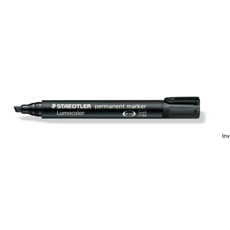 Marker STAEDTLER LUMOCOLOR 350-9 czarny permanentny ścięty do białych tablic i gładkich powierzchni
