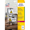 Etykiety Avery Zweckform Heavy Duty L4773-20 63,5 x 33,9 mm, białe, poliestrowe, 20 arkuszy