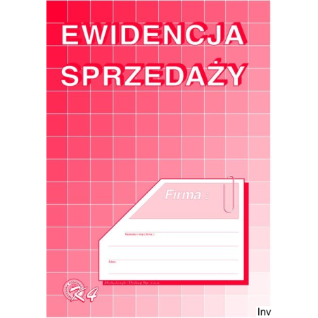 Ewidencja sprzedaży A5, 32 strony offset 10-K-4 DOTTS