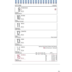 Kalendarz biurowy Telegraph MERKURY 2023, format 152 x 225 mm, dwustronny, spirala o-wire, 56 stron