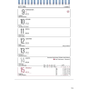 Kalendarz biurowy Telegraph MERKURY 2023, format 152 x 225 mm, dwustronny, spirala o-wire, 56 stron