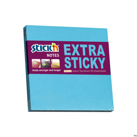Notes samoprzylepny MAPED EXTRA STICKY 76x76 mm niebieski neon 90 kartek