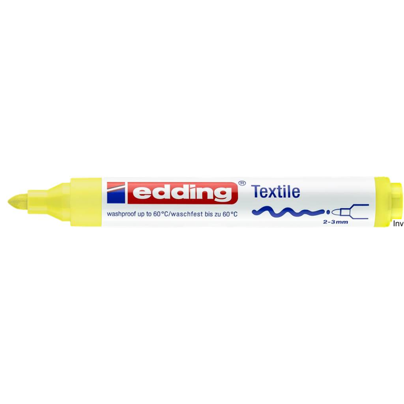 Edding Marker do tkanin 3 mm żółty fluorescencyjny 4500/065/Z