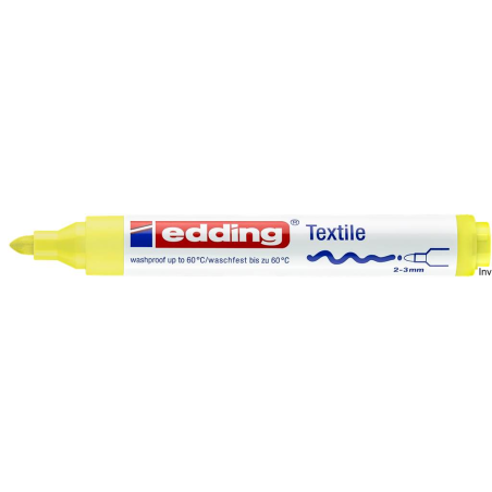 Edding Marker do tkanin 3 mm żółty fluorescencyjny 4500/065/Z