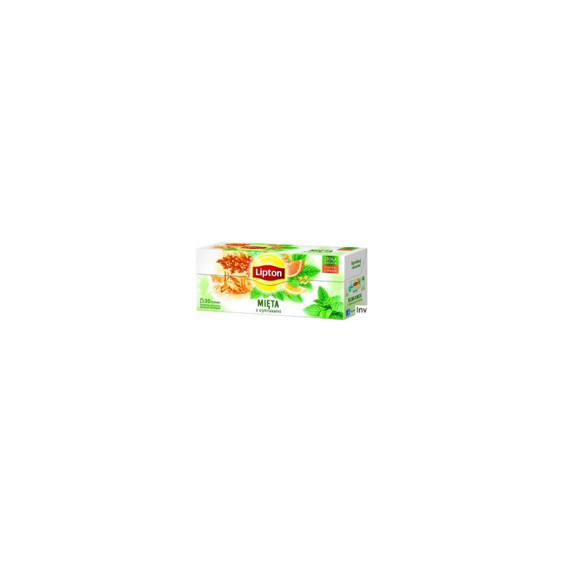 Herbata Lipton Mięta z Cytrusami 20 saszetek