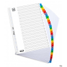 Oxford Przekładki kartonowe MYLAR A4 kolorowe 1-31 170 g/m²