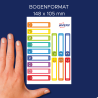 Avery Zweckform Naklejki na przybory do pisania 50 x 10 mm, 30 sztuk, kolorowe buźki