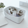 Leitz MyBox pojemnik bez pokrywki biało-szary do przechowywania akcesoriów w domu i biurze