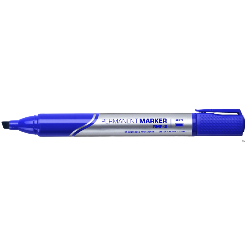 Marker permanentny Rystor RSP-0121 niebieski, 2 mm, wodoodporny, opakowanie 10 sztuk